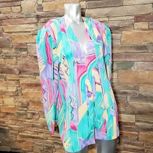 Vintage Evanna Pastel Blazer sz 16